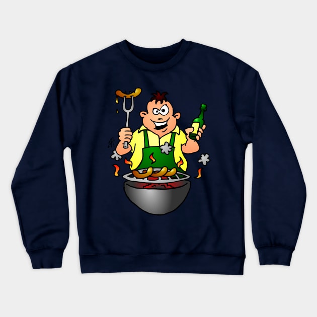 BBQ - Grill Crewneck Sweatshirt by Cardvibes